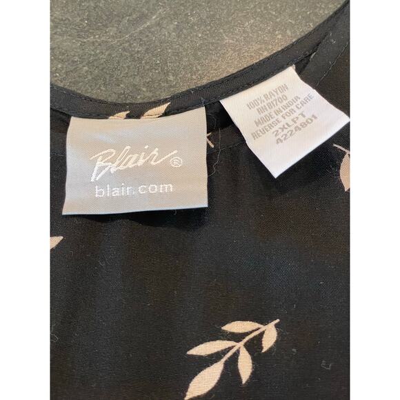 Blair black and taupe floral dress with taupe  2XL PT - Picture 13 of 14